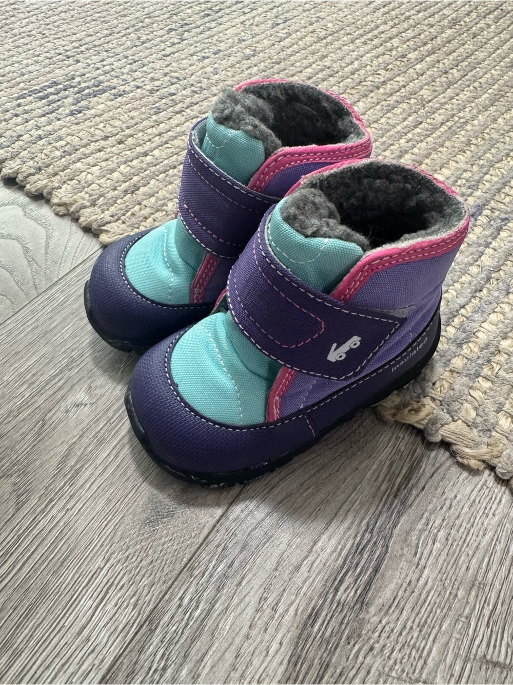 See Kai Run Purple, Teal & Pink Toddler Winter Boots